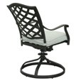 thumbnail image 5 of iPatio Aluminum Swivel Dining Chairs with Cushion: Modern Design, Durable and All-Weather Armchairs for Outdoor, Patio, and Garden, Set of 2, Gray, 5 of 5