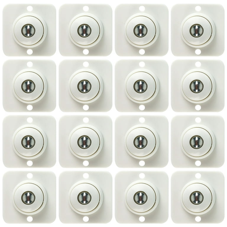 MeyaGo 16PCS Mini Caster Wheels Adhesive Bumpers for KitchenAid