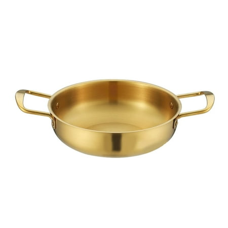 

JINGT Stainless Steel Ramen Noodle Soup Hot Pot instant Noodle with Handles Versatile 26cm