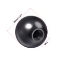 thumbnail image 2 of Unique Bargains 2 Pcs Thermoset Ball Knob M12 Female Threaded Machine Handle 40mm Diameter Smooth Rim Black, 2 of 2