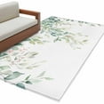 thumbnail image 2 of Eucalyptus Leaves Farmhouse 4x6 Area Rugs, Spring Botanical Non-Skid Rubber Backing Large Rectangle Rugs - Living Room Bedroom Home Office, Indoor Floor Mat Carpets Washable Rug, 2 of 9