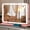 Pink-23"L x 18"W, variant on 28"L x 20"W White Vanity Mirror with Lights, 3 Color Dimmable Smart Touch Screen Makeup Mirror