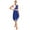 Blue, variant on Women's Asymmetrical Praise Dance Sleeveless Color Block Liturgical Worship Dance Dress