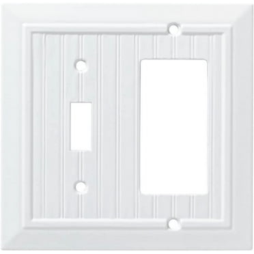 Franklin Brass W35270-PW Beadboard Single Switch / GFCI Wall Plate Cover