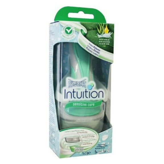 Wilkinson by Schick Intuition Sensitive Care Razor with 1 Refill Cartridge and Shower Hanger