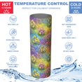 thumbnail image 5 of Pioneer Flower Floral Print Pattern 20oz Skinny Tumbler with Straw & Lid, Double Wall Vacuum Insulated Cup, Leak-Proof, Cup Holder Friendly, Hot 6H Cold 12H, 5 of 6