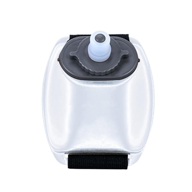 Botella de agua para correr de mano, botellas de agua ajustables para la muñeca, jarra de agua de silicona reutilizable a prueba de fugas para viajar, claro shamjiam Botella para beber de muñeca
