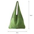 thumbnail image 1 of Bolsa de hombro de tejido hueco Likrtyny Verde Para mujer de playa verano, 1 of 7