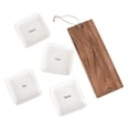 thumbnail image 2 of JUEGO DE TABLA Y 4 PLATOS ZENSE LUCCA BLANCO blanco, 2 of 4