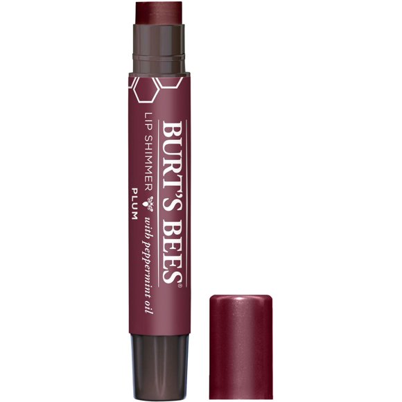 Brillant scintillant pour les lèvres d’origine naturelle à 100 % en teinte Plum de Burt’s Bees®,
