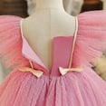 thumbnail image 5 of USNSM (6 Months-5 Yeras) Girls Fashion Cute Bowknot Tulle Tutu Flower Girl Birthday Party Gown Long Dresses Pink 2-3 Years, 5 of 5