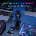 thumbnail image 4 of MesaSe Gaming Microphone  M830 USB Condenser Microphone with Mute Noise Reduction  Pickup Pattern Gaming PC Microphone for Streaming  Twitch  Online Chat  RGB PC Gamers, 4 of 7