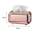 thumbnail image 5 of Visland Tissue Box Electroplating with Spring Mirror Effect Magnet Suction Napkin Holder for Living Room, 5 of 7