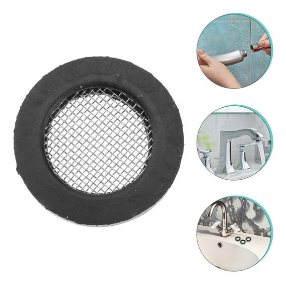 Supvox 50Pcs Black Silicone Washer Gasket Set for Hose Faucet Shower Head