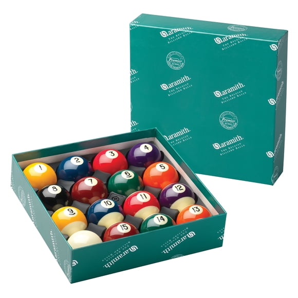 Aramith Premier Pool Ball Set | 52.4mm (2 1/16") | Professional Phenolic Resin for Small & Home Tables