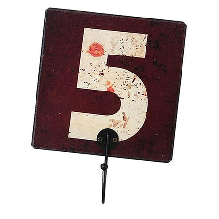 

Number Hooks Hangers Home Wall Decor For Coat Hat Clothes 15cm Number 5