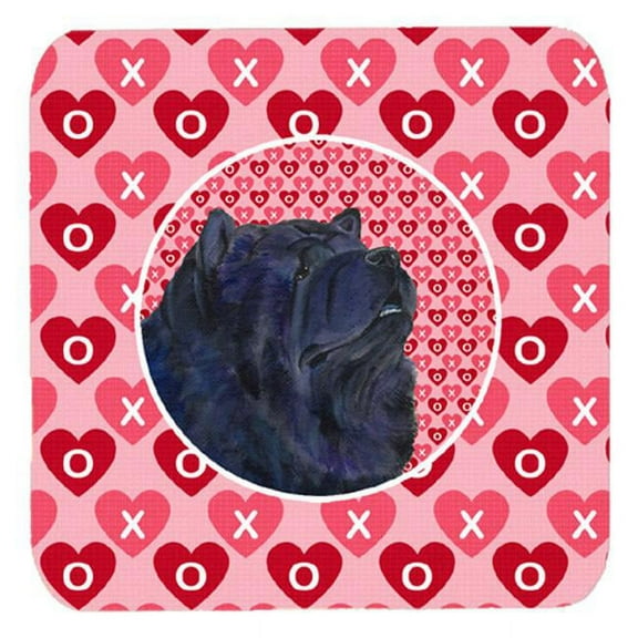 Chow Chow Foam Coasters - Set 4, 3.5 x 3.5 In.