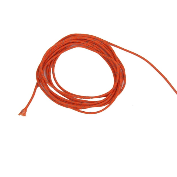 Corde Réfléchissante 2mm X 20m Orange - Pour Tente, Auvent, Camping, Randonnée - Haute Visibilité Nuit