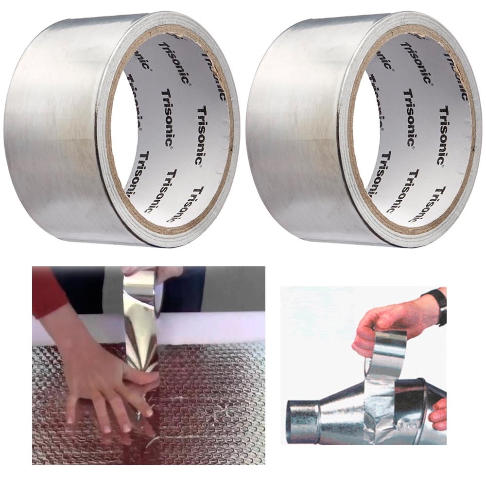 Aluminium Tape Heat Resistant For Ducting Seals Joins Exhaust Repairs Reflective 