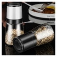 thumbnail image 2 of Stainless Steel Salt And Pepper Mill Grinder Refillable Pepper Shaker With Adjustable Thickness Spice Container Kitchen Grinder, 2 of 7