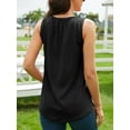 thumbnail image 3 of Charmo Flowy Camisole Tops for Womens Pleated Embroidery Tank Tops Built in Bra, 3 of 5