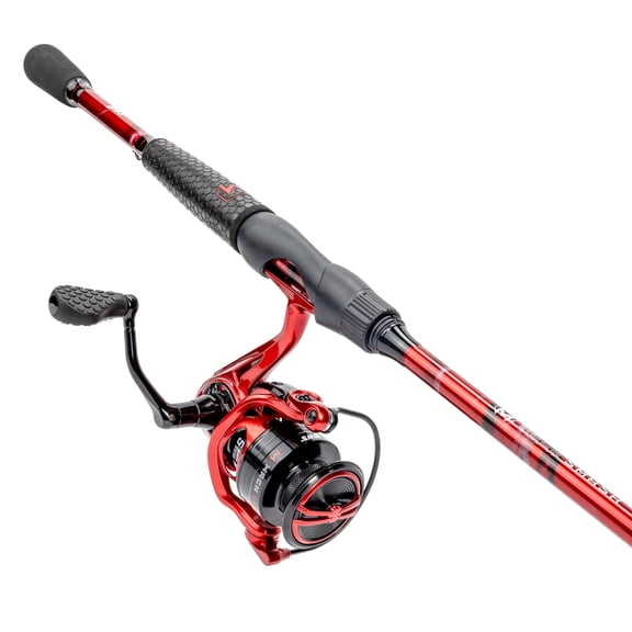 Lew’s MACH Smash Spinning Reel & Fishing Rod Combo, 7-Foot 2-Inch, 1-Piece Rod, Size 300 Reel