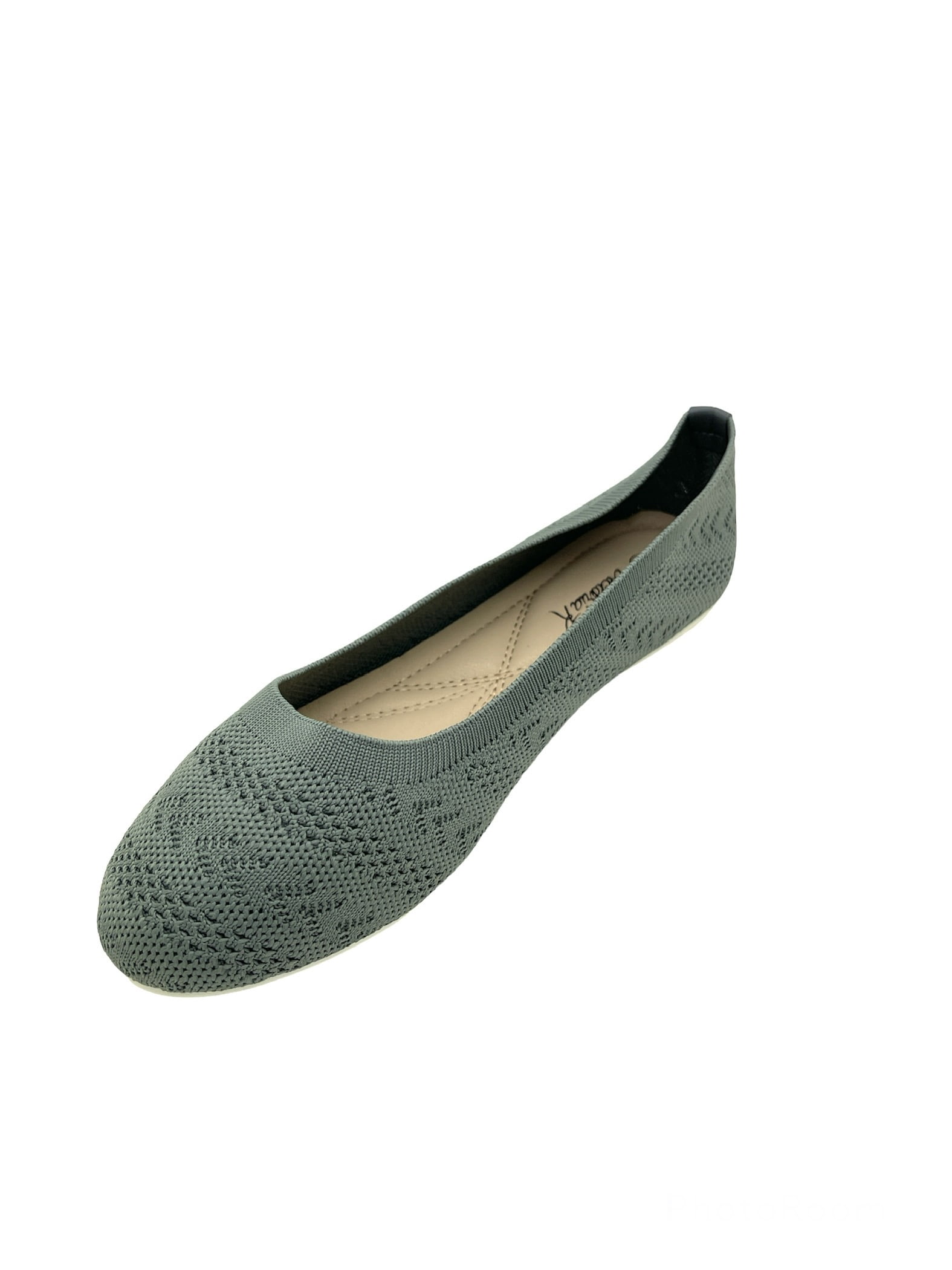Victoria K Knitted Textured Everyday Ladies Flats,