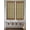 Mocha Brown, variant on Boho Floral 2 Panel Kitchen Curtains for Windows, Vintage Flowers Abstract Art Ethic Tribe Bathroom Privacy Curtain, Home Décor Window Treatment for Bedroom/Living Room 55"x45"