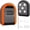 Orange+Black, variant on Magnetic Key Holder with Lock, Magnet Key Lock Box Hidden Under Car, Secure 4-Digit Combination with Resettable Code For for Indoor, Outdoor Store Car Key, Door Key (Black)