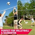 thumbnail image 3 of Pro Volleyball and Badminton Set with Adjustable Height Steel Poles by MD Sports, 3 of 9