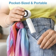 Arctic Air Cool Touch - Portable Handheld Fan, Mini USB Rechargeable, Compact & Lightweight, 4-Speed Adjustable, Battery-Powered, Quiet & Perfect for Travel & Outdoor, White Color, AACTFW-MC12/4