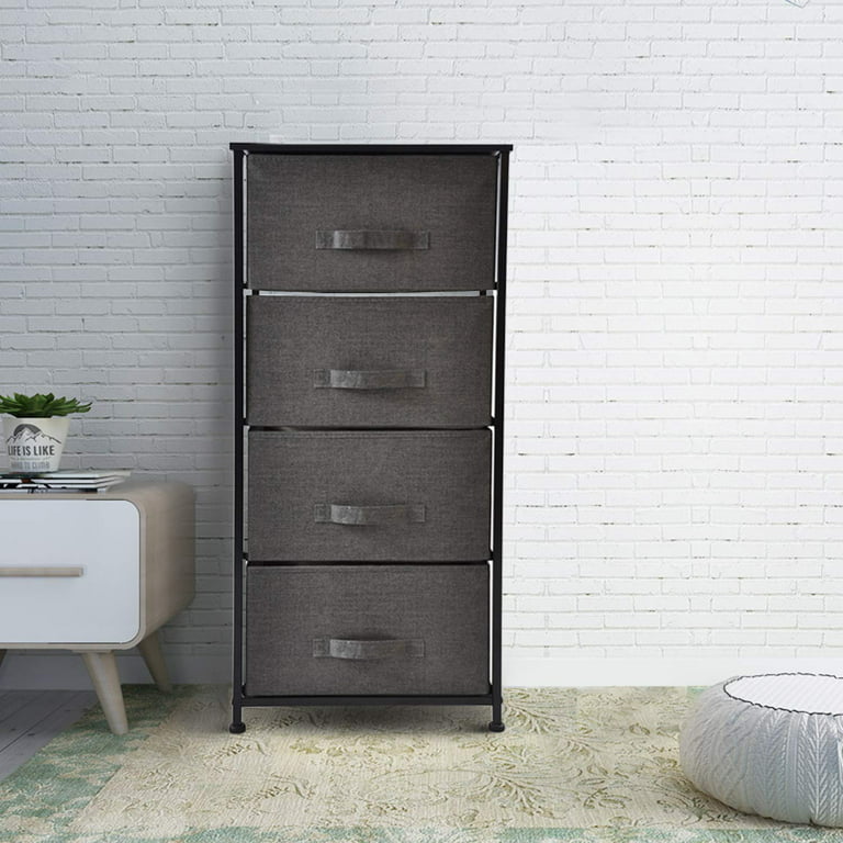 Bin Storage Cabinet With 4 Drawers