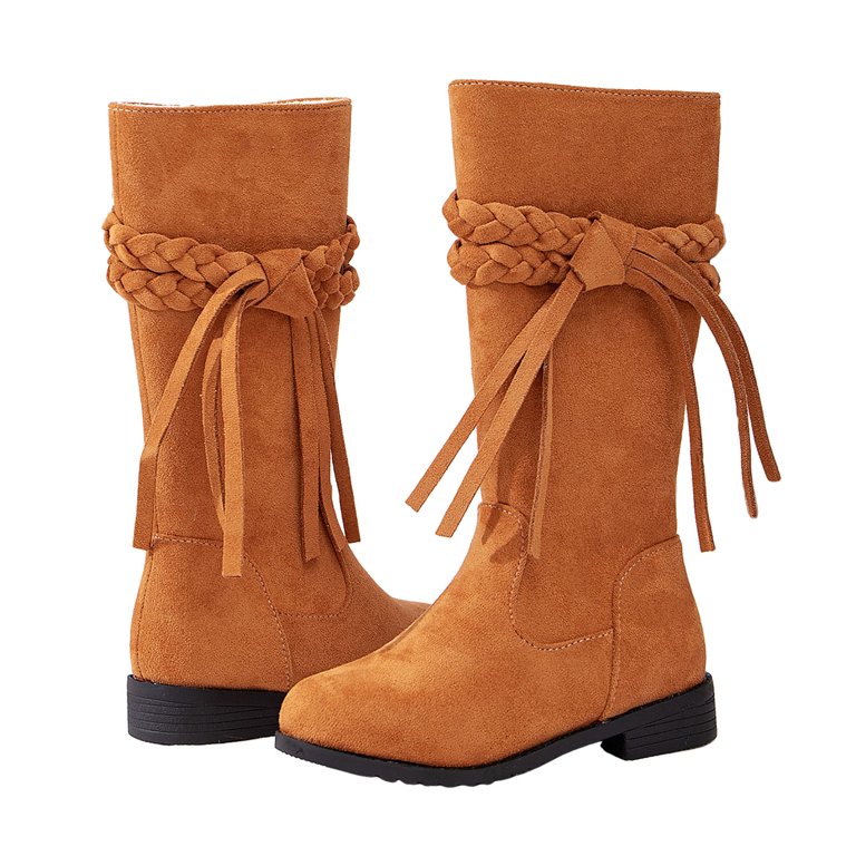 YODEKS Women's Knee High Boots - 1.5 Inch Low Block Heel, Pull-On Wide Calf Boots (US Size 6-12)