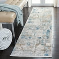 thumbnail image 2 of SAFAVIEH Shivan Belinda Abstract Distressed Runner, Ivory/Grey, 2'2" x 8', 2 of 7