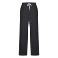 thumbnail image 6 of Womens Sweatpants Stripe Patchwork Loose Multi Use Sport Casual Wide Leg Sweatpants Women Black L, 6 of 8