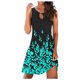 thumbnail image 2 of ICHUANYI ClearanceWomen's Fashion Sexy Vintage Sleeveless Printed Print Dresses(Green, XXL) ICHUANYI WER20232080506653, 2 of 6