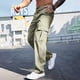 thumbnail image 5 of Ceisia Men's Spring Summer Workwear Pants - Solid Gift Color Casual Multi-Pocket Button Waist Straight-Leg Outdoor Trousers, 5 of 6