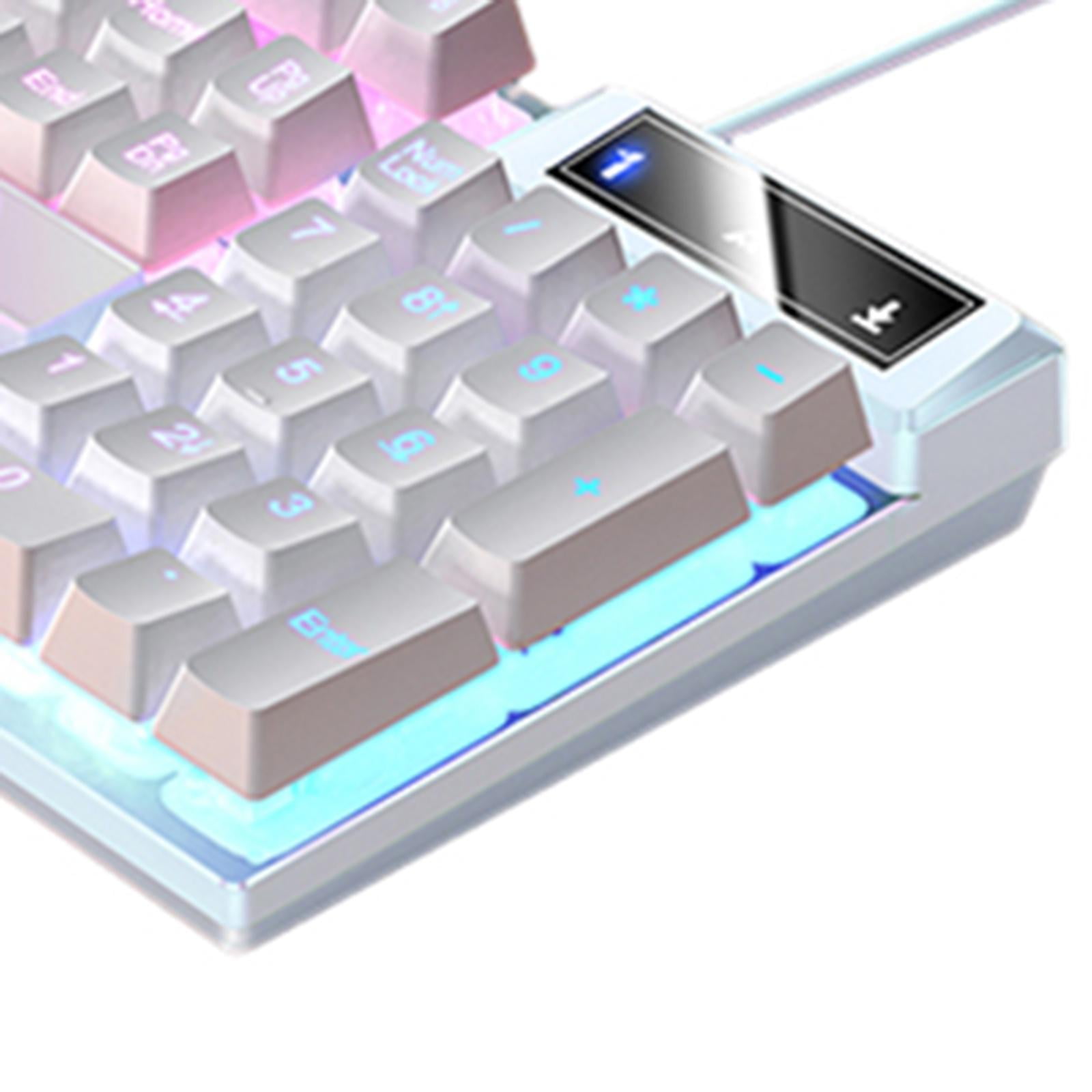 Mechanical Gaming Keyboard USB RGB Backlit Game Office, White