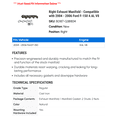 thumbnail image 2 of Right Exhaust Manifold - Compatible with 2004 - 2006 Ford F-150 4.6L V8 2005, 2 of 2