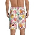 thumbnail image 4 of Lsque Butterflies and Roses Mens Sleep Pajama Shorts,Short Pajama Pants, Cotton Ultra-Soft Knit-XX-Large, 4 of 9