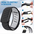 thumbnail image 3 of Pulsera Deportiva Flexible de Repuesto, Suave Al Tacto y Resistente Al Sudor, Compatible con para la Pulsera Deportiva 4.0, Gris Oscuro y Naranja., 3 of 5