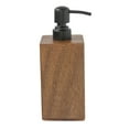 thumbnail image 5 of LOVIVER Dish Soap Pump Lotion Dispenser Empty for Shampoo Apartment Walnut Wood Simple Styles Modern Bathroom Accessories Pump Bottle 7.5x7.5x19cm, 5 of 8