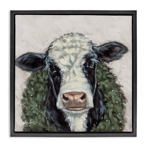 Stupell Industries Rustic Lodge Black Floating Frame Canvas Art, 18 x 18, by Sara G. Designs