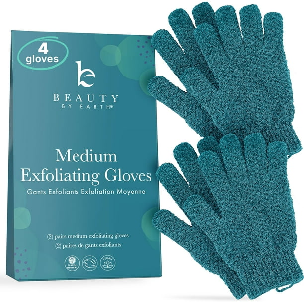 Guante exfoliante Beauty by Earth para piel muerta (4 unidades)