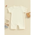 thumbnail image 3 of Bagilaanoe Newborn Baby Girls Summer One-pieces Short Sleeve Jumpsuit 3M 6M 12M 18M Infant Romper Casual Clothing, 3 of 8