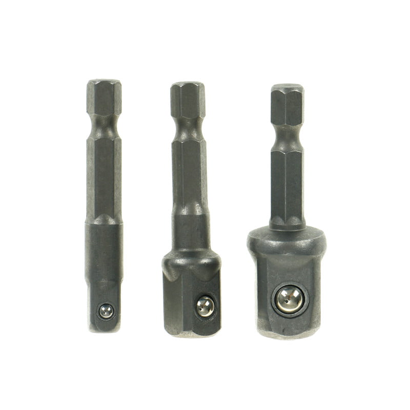 EG_ Socket Adapter Drill BIts Set Hex Shank 3/8 1/2 inch Impact Driver Tool Supe 