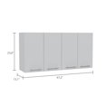 thumbnail image 4 of Cfowner 3 Door Wall Mounted Storage Cabinet, 47.20" W x 23.6" H x 13.10" D, White, 4 of 7