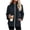 Dark Blue, variant on Fleece Jacket Women Lightweight Full Zip Up Jackets for Women with Pockets Soft Polar Warm Long Sleeve Stand Collar Womens Winter Coats Fashion Winter Fall Outerwear White M