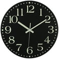 thumbnail image 6 of JoFomp Modern Night Light 12" Quartz Wall Clock with Silent Sweep Movement for Bedroom, Kitchen, 6 of 7