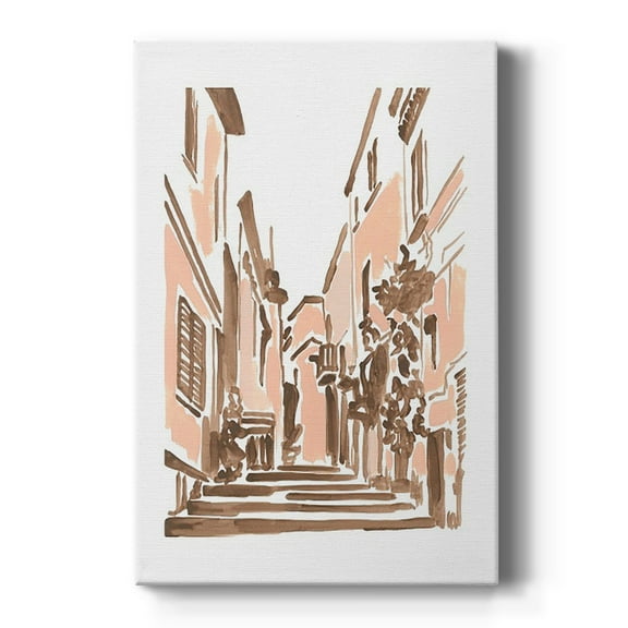 Blush Architecture Study I Premium Gallery Wrapped Canvas - Ready to Hang